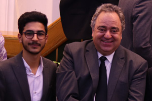 Ebrahim Esfidani with Ali Shariati Moghaddam